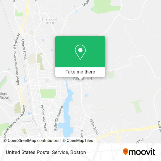 United States Postal Service map