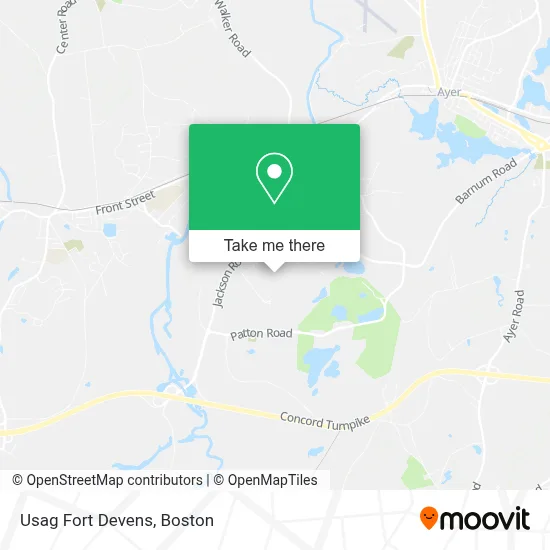Usag Fort Devens map