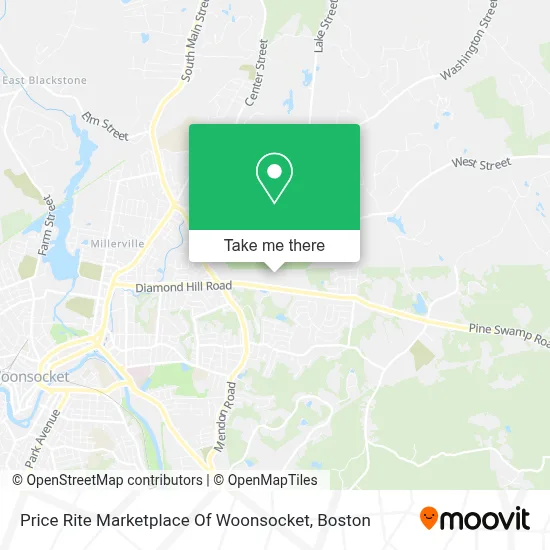 Price Rite Marketplace Of Woonsocket map