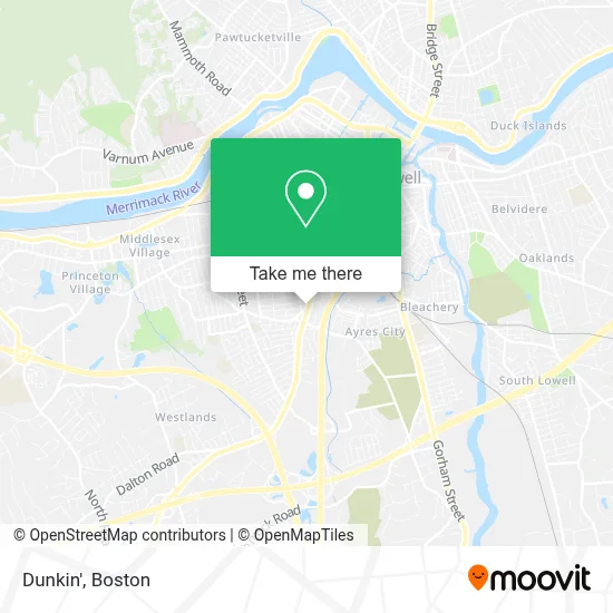 Dunkin' map
