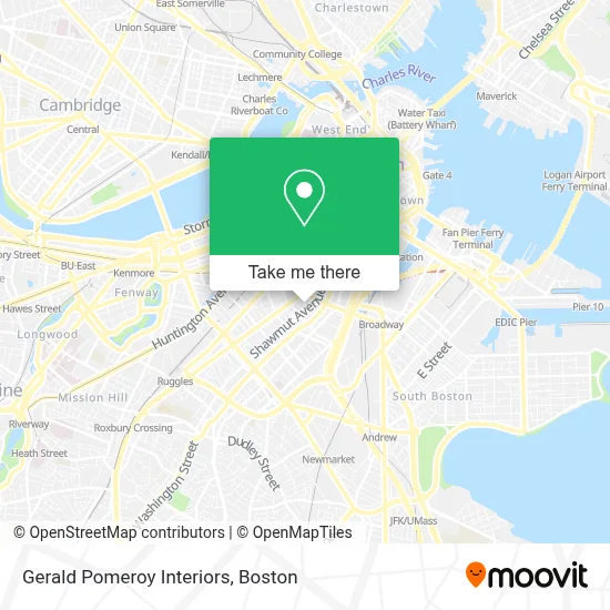 Gerald Pomeroy Interiors map