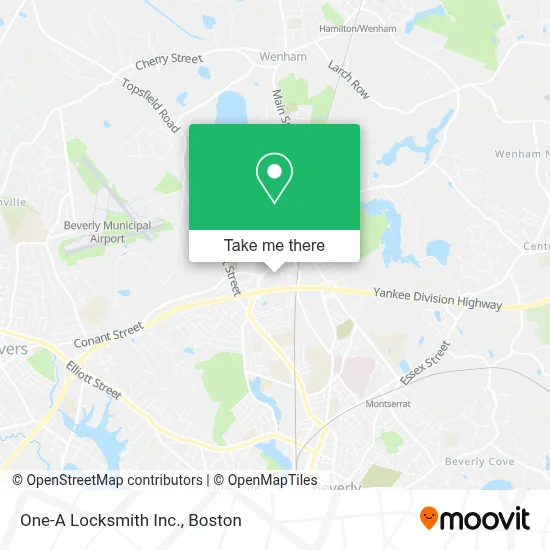 One-A Locksmith Inc. map