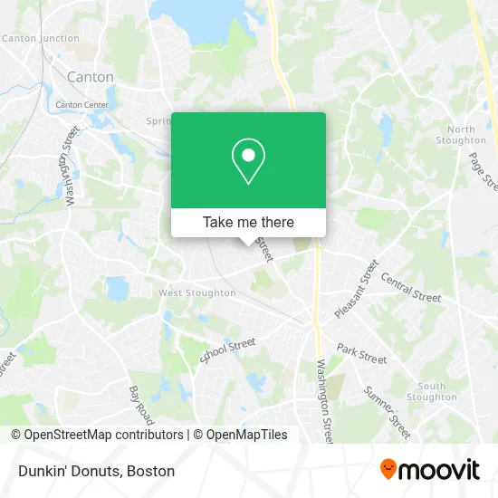 Dunkin' Donuts map