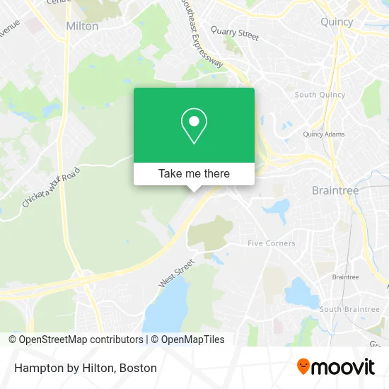 Hampton by Hilton map