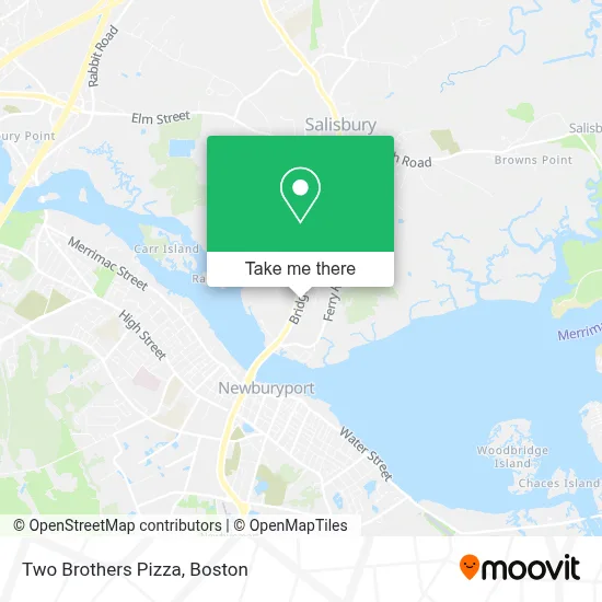 Two Brothers Pizza map