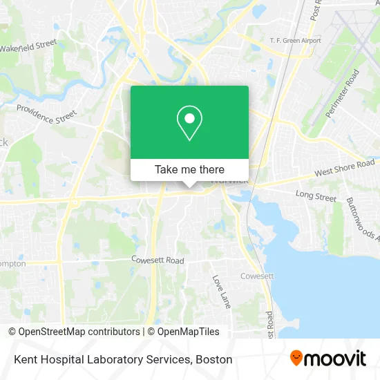 Kent Hospital Laboratory Services map