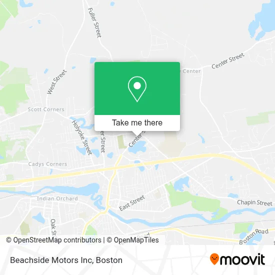 Beachside Motors Inc map