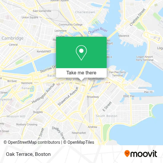 Oak Terrace map