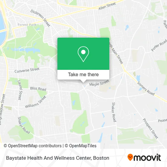 Baystate Health And Wellness Center map