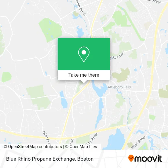 Blue Rhino Propane Exchange map