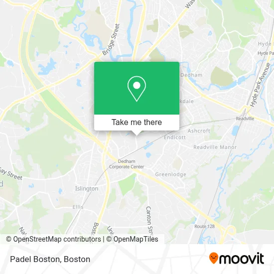 Padel Boston map