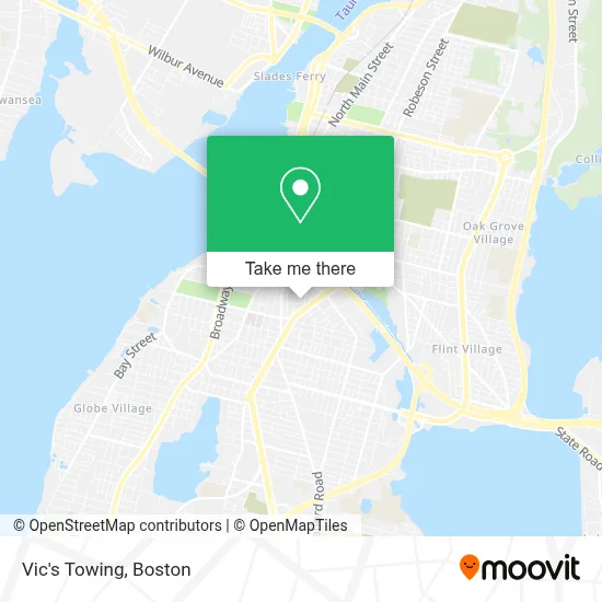 Vic's Towing map