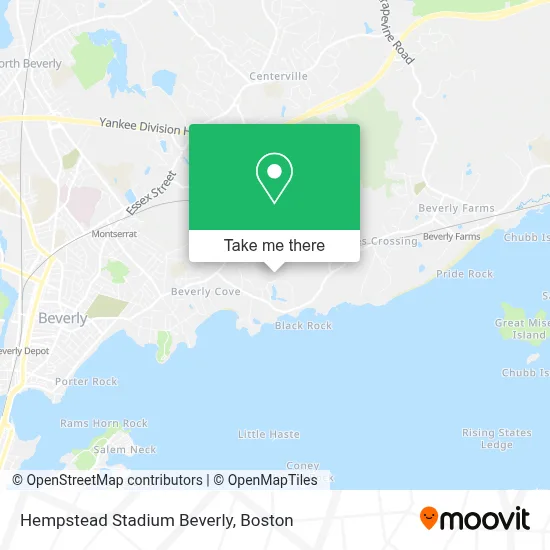 Hempstead Stadium Beverly map