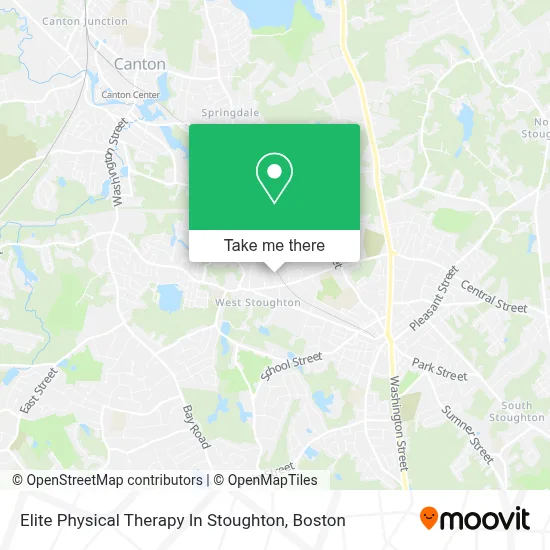 Elite Physical Therapy In Stoughton map