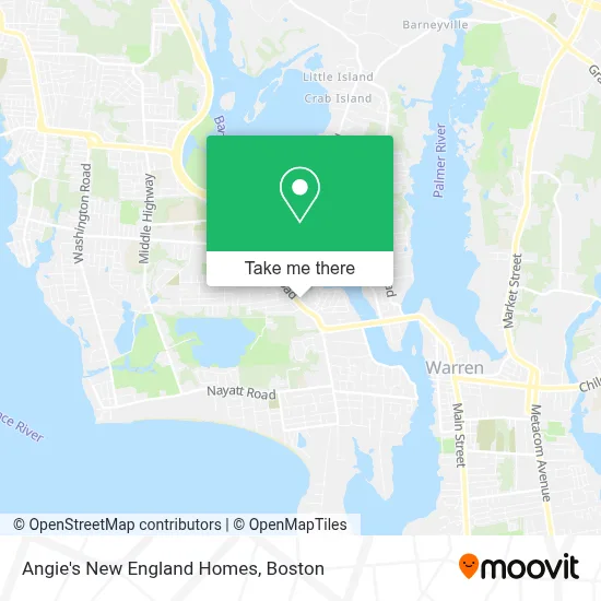 Angie's New England Homes map