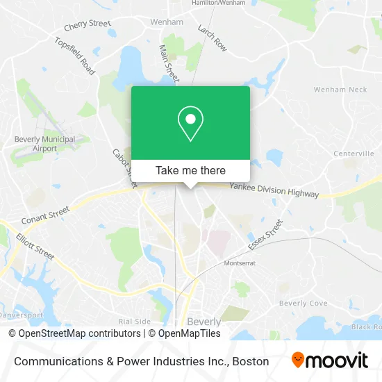 Communications & Power Industries Inc. map