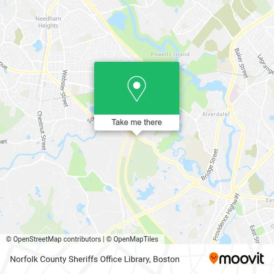 Norfolk County Sheriffs Office Library map