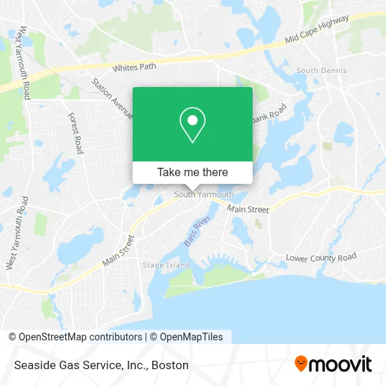 Seaside Gas Service, Inc. map