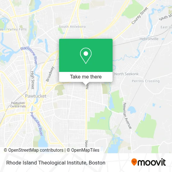 Rhode Island Theological Institute map