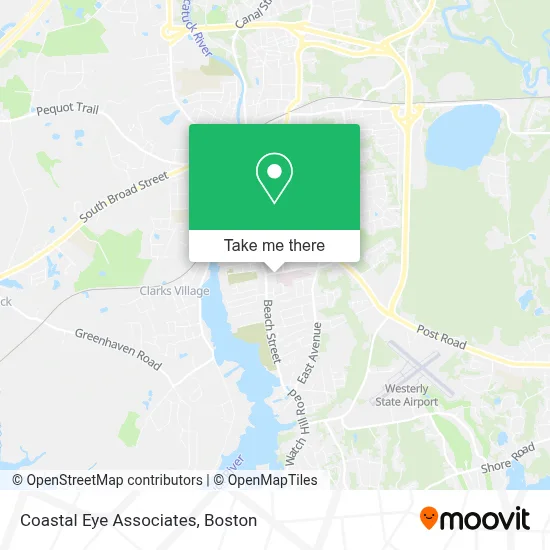 Coastal Eye Associates map