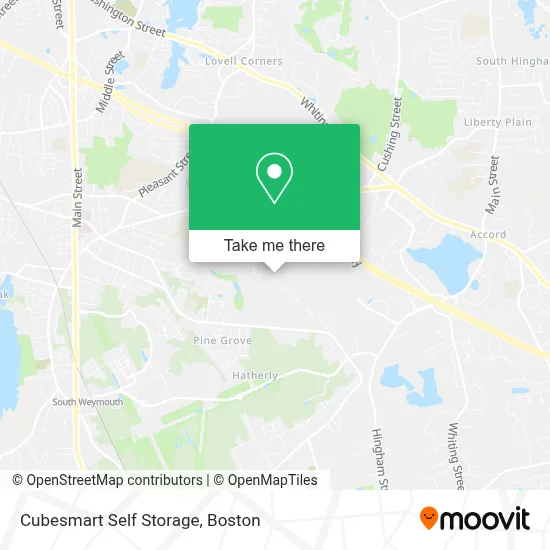 Cubesmart Self Storage map
