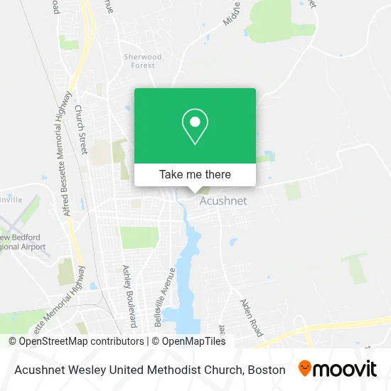 Acushnet Wesley United Methodist Church map