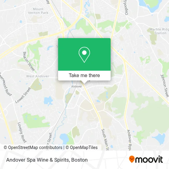 Andover Spa Wine & Spirits map