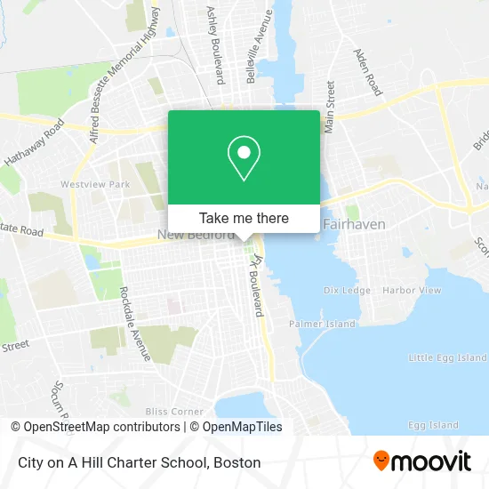 City on A Hill Charter School map