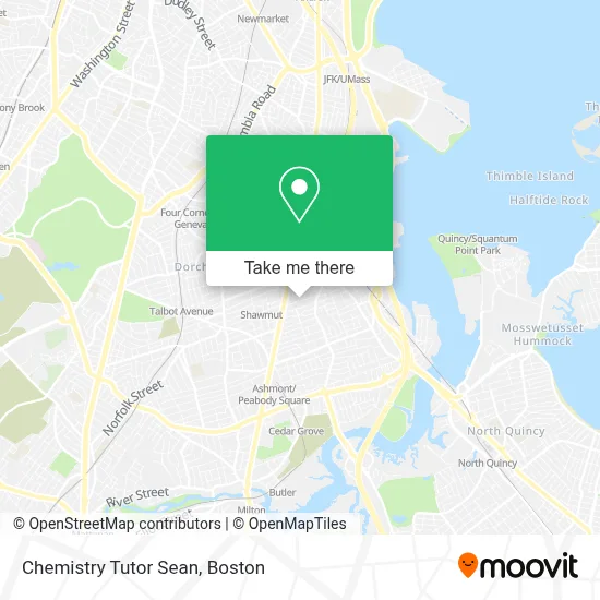 Chemistry Tutor Sean map