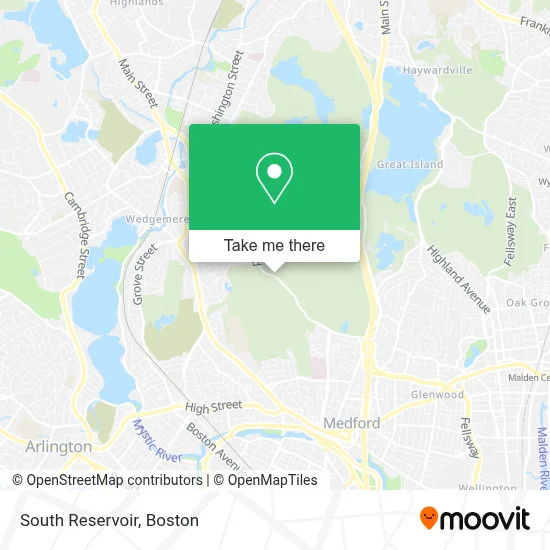 South Reservoir map