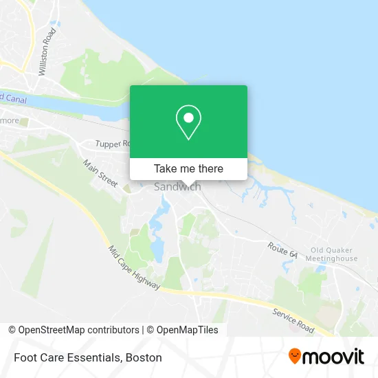 Foot Care Essentials map