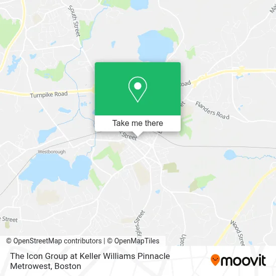 The Icon Group at Keller Williams Pinnacle Metrowest map
