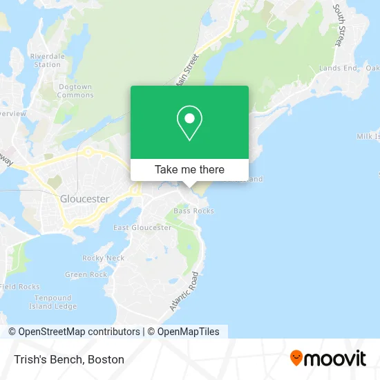 Trish's Bench map