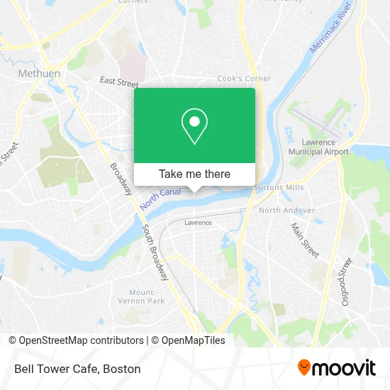 Bell Tower Cafe map