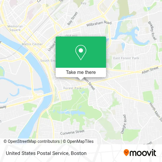 United States Postal Service map
