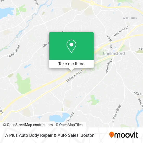A Plus Auto Body Repair & Auto Sales map