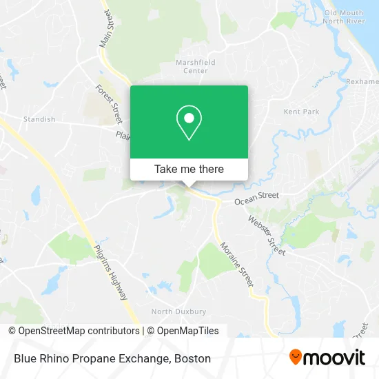 Blue Rhino Propane Exchange map