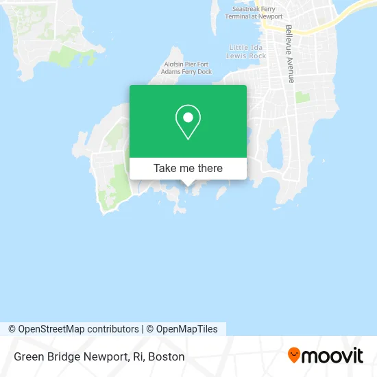 Green Bridge Newport, Ri map