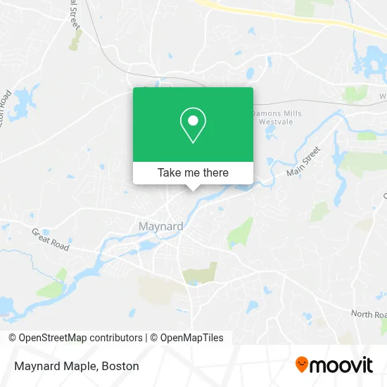 Maynard Maple map