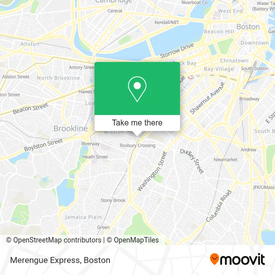 Merengue Express map
