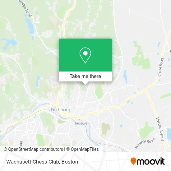 Wachusett Chess Club map