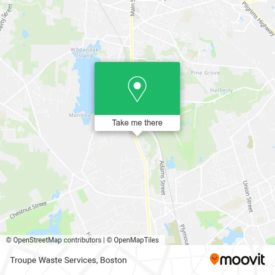 Troupe Waste Services map