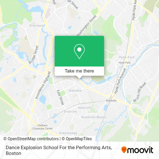 Dance Explosion School For the Performing Arts map