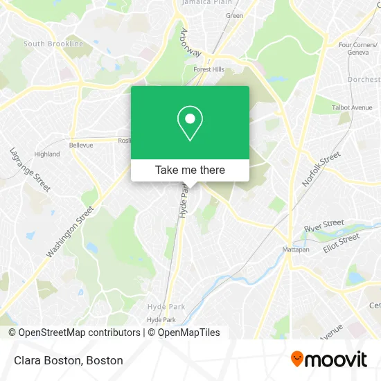 Clara Boston map
