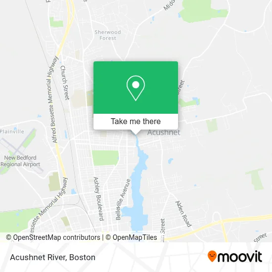 Acushnet River map