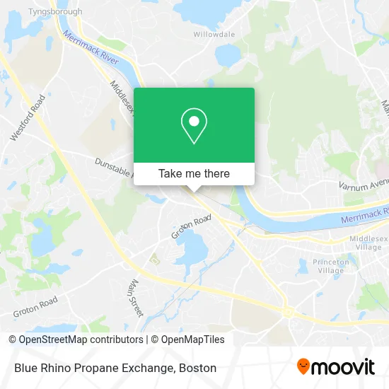 Blue Rhino Propane Exchange map