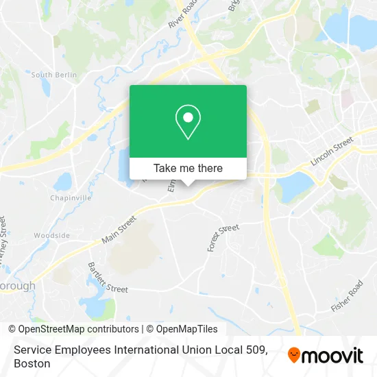 Service Employees International Union Local 509 map