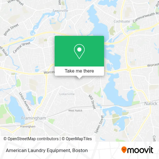 American Laundry Equipment map