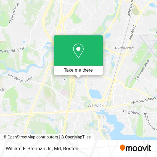 William F. Brennan Jr., Md map