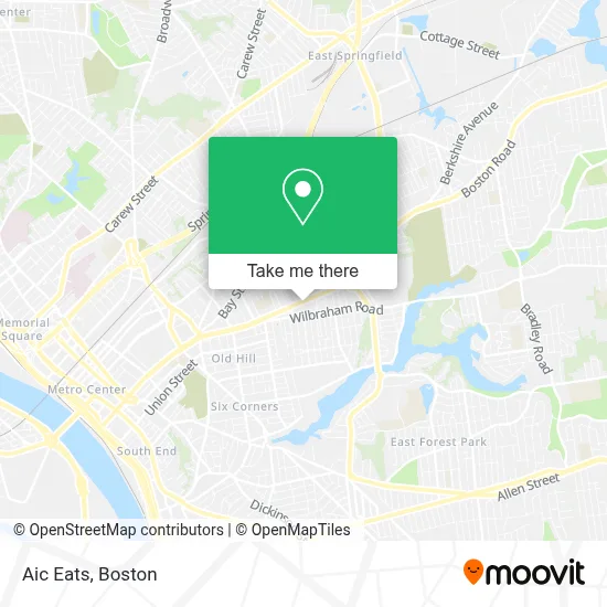 Aic Eats map